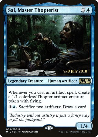 Sai, Master Thopterist [Core Set 2019 Promos] | Arkham Games and Comics