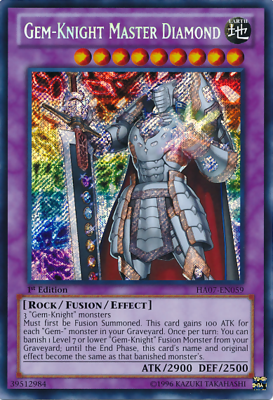 Gem-Knight Master Diamond [HA07-EN059] Secret Rare | Arkham Games and Comics