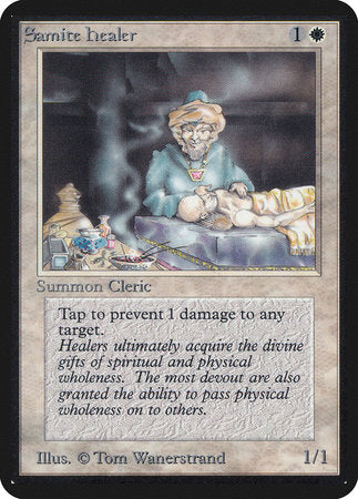 Samite Healer [Limited Edition Alpha] | Arkham Games and Comics