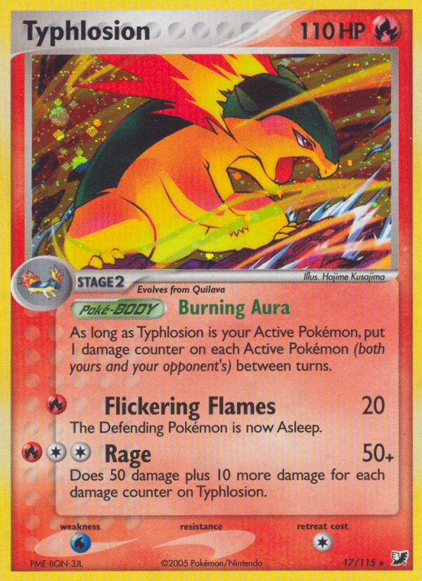 Typhlosion (17/115) [EX: Unseen Forces] | Arkham Games and Comics
