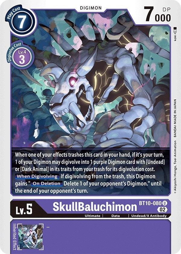 SkullBaluchimon [BT10-080] [Xros Encounter] | Arkham Games and Comics