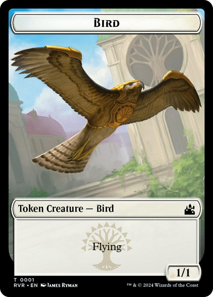 Bird // Voja Double-Sided Token [Ravnica Remastered Tokens] | Arkham Games and Comics