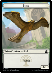 Bird // Spirit (0004) Double-Sided Token [Ravnica Remastered Tokens] | Arkham Games and Comics