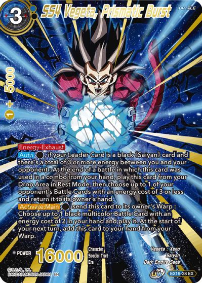 SS4 Vegeta, Prismatic Burst (EX19-28) [Special Anniversary Set 2021] | Arkham Games and Comics