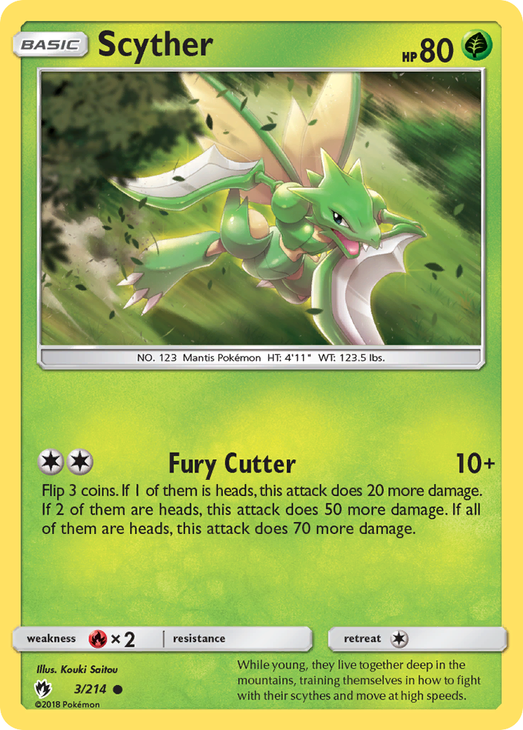 Scyther (3/214) [Sun & Moon: Lost Thunder] | Arkham Games and Comics