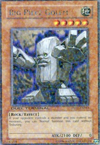 Big Piece Golem [DT01-EN053] Rare | Arkham Games and Comics