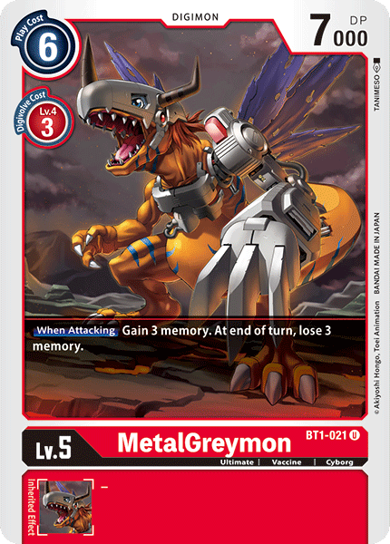 MetalGreymon [BT1-021] [Release Special Booster Ver.1.0] | Arkham Games and Comics