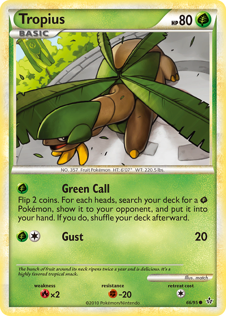 Tropius (66/95) [HeartGold & SoulSilver: Unleashed] | Arkham Games and Comics