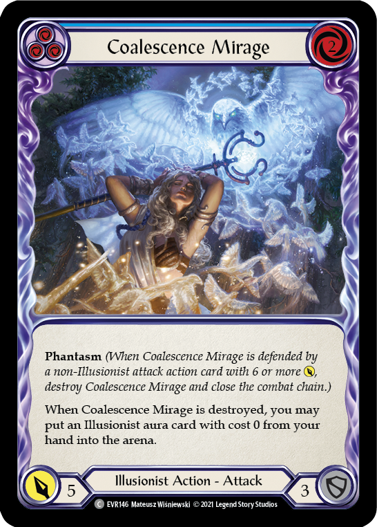 Coalescence Mirage (Blue) [EVR146] (Everfest)  1st Edition Rainbow Foil | Arkham Games and Comics