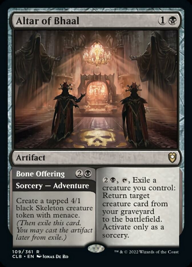 Altar of Bhaal // Bone Offering [Commander Legends: Battle for Baldur's Gate] | Arkham Games and Comics