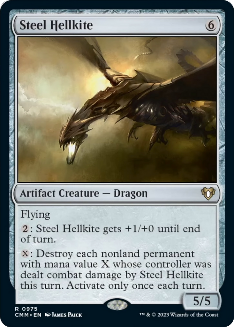 Steel Hellkite [Commander Masters] | Arkham Games and Comics