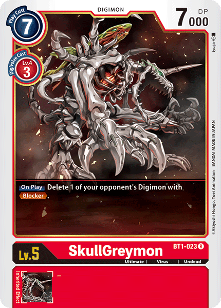 SkullGreymon [BT1-023] [Release Special Booster Ver.1.0] | Arkham Games and Comics