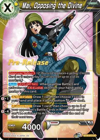 Mai, Opposing the Divine (BT16-073) [Realm of the Gods Prerelease Promos] | Arkham Games and Comics