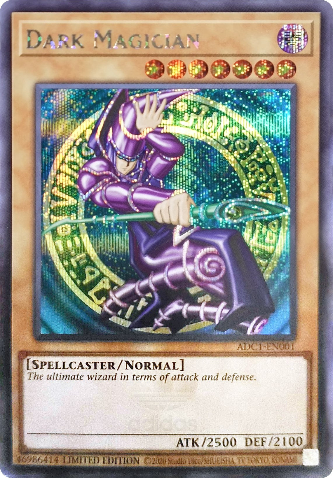 Dark Magician (Adidas Exclusive) [ADC1-EN001] Prismatic Secret Rare | Arkham Games and Comics