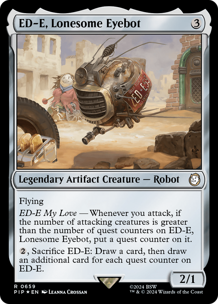 ED-E, Lonesome Eyebot (Surge Foil) [Fallout] | Arkham Games and Comics