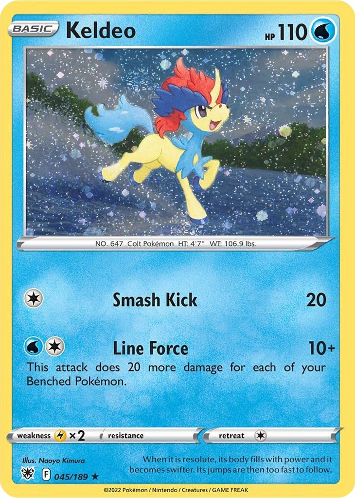 Keldeo (045/189) (Cosmos Holo) [Sword & Shield: Astral Radiance] | Arkham Games and Comics