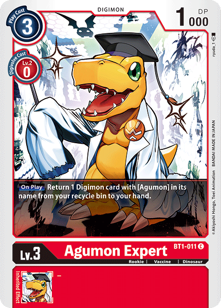 Agumon Expert [BT1-011] [Release Special Booster Ver.1.0] | Arkham Games and Comics