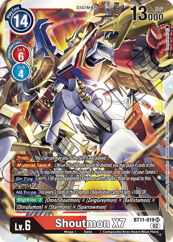 Shoutmon X7 [BT11-019] [Dimensional Phase] | Arkham Games and Comics