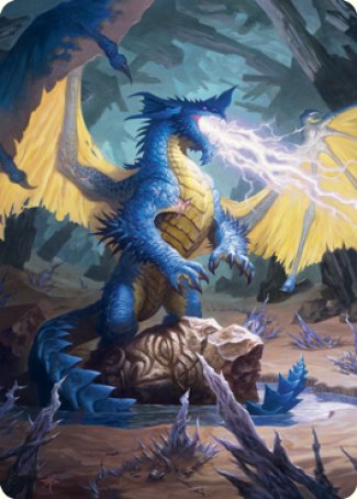 Blue Dragon Art Card [Dungeons & Dragons: Adventures in the Forgotten Realms Art Series] | Arkham Games and Comics