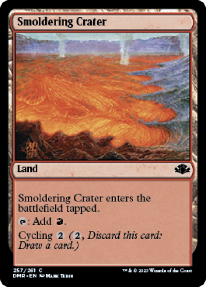 Smoldering Crater [Dominaria Remastered] | Arkham Games and Comics