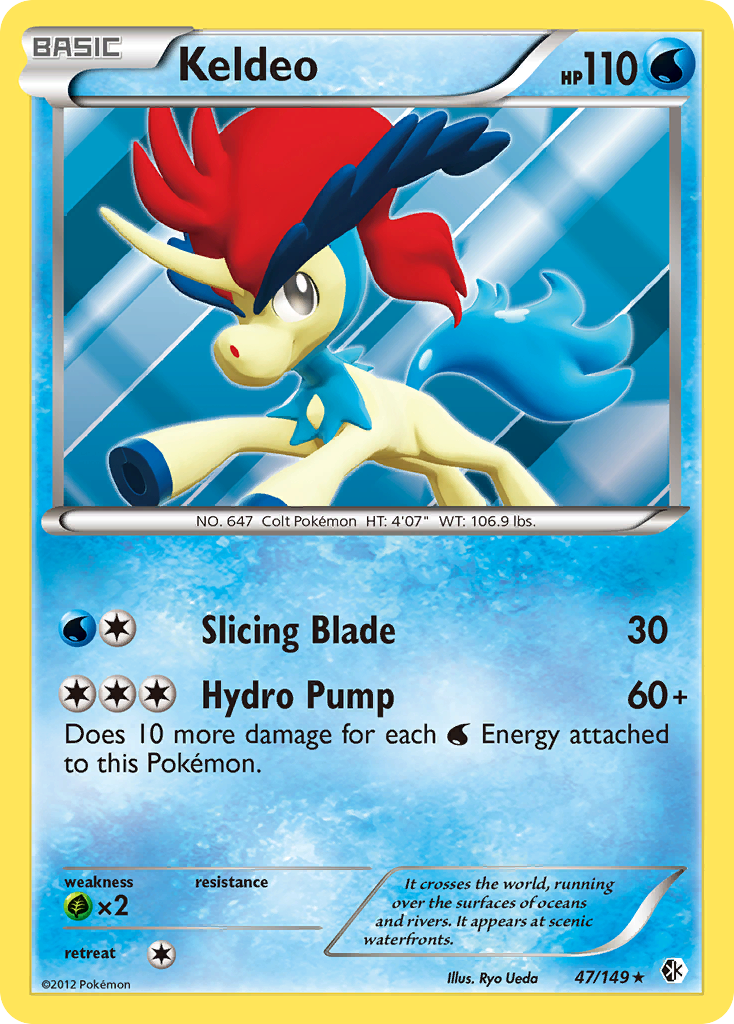 Keldeo (47/149) [Black & White: Boundaries Crossed] | Arkham Games and Comics