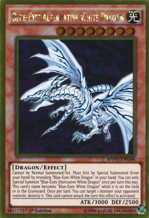 Blue-Eyes Alternative White Dragon [MVP1-ENG46] Gold Rare | Arkham Games and Comics