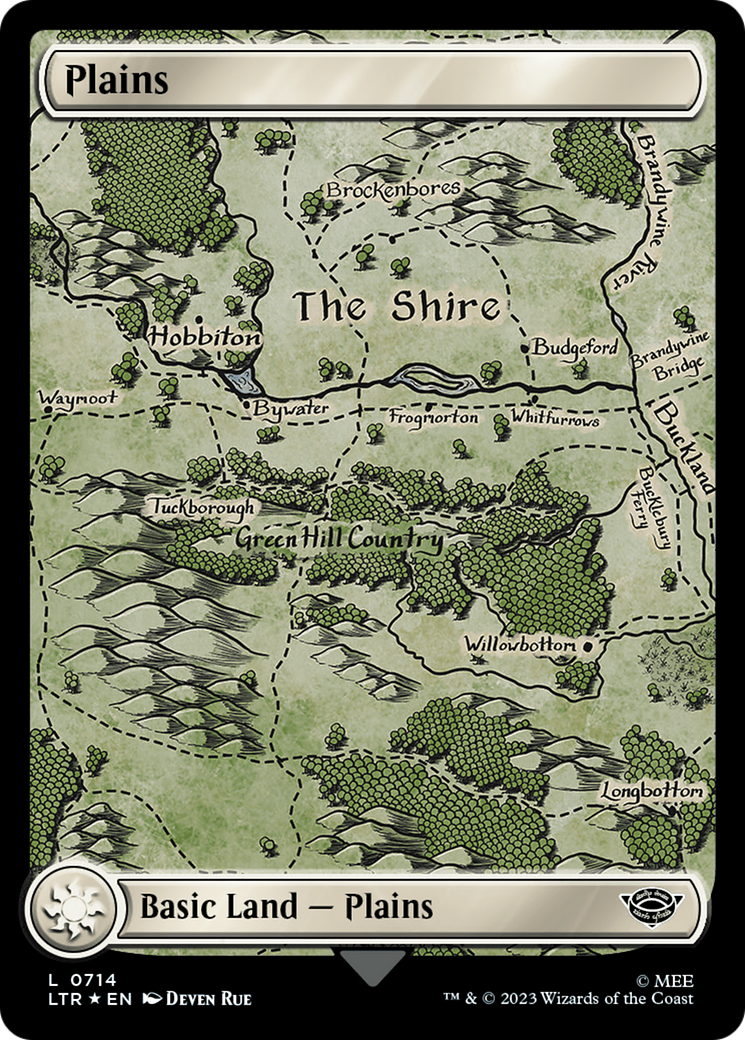 Plains (0714) (Surge Foil) [The Lord of the Rings: Tales of Middle-Earth] | Arkham Games and Comics