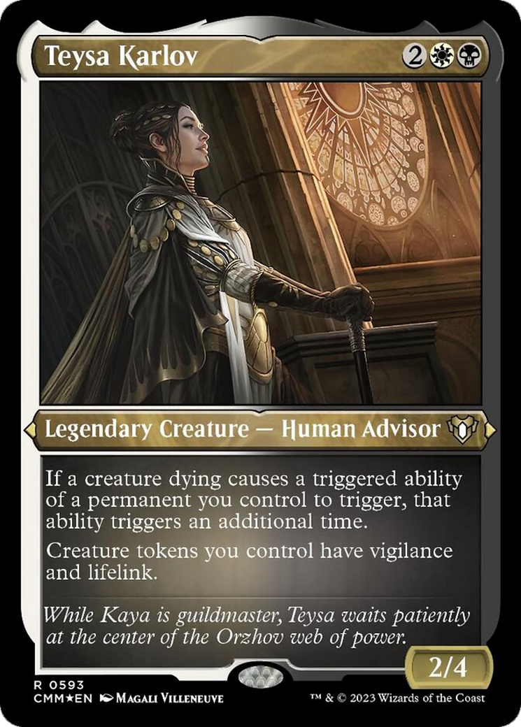 Teysa Karlov (Foil Etched) [Commander Masters] | Arkham Games and Comics