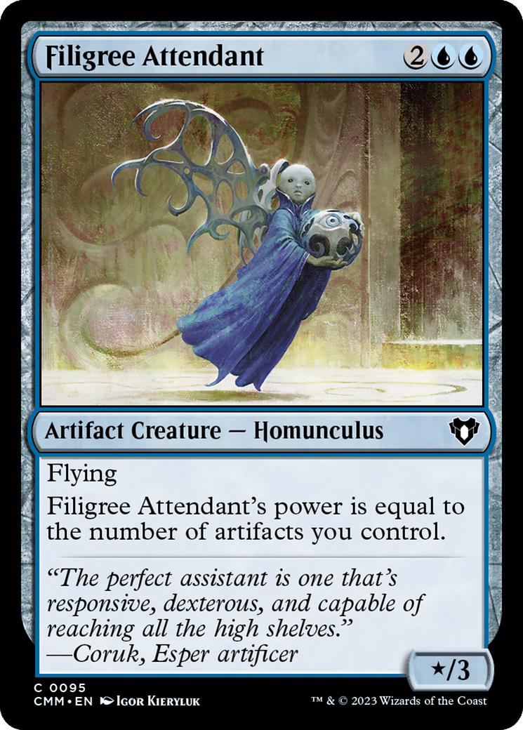 Filigree Attendant [Commander Masters] | Arkham Games and Comics