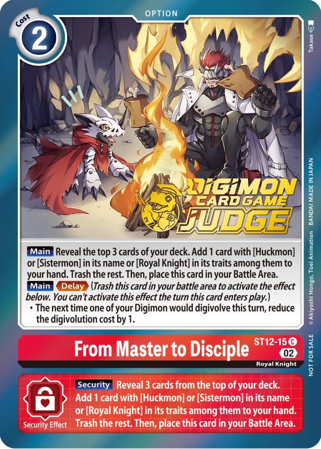 From Master to Disciple [ST12-15] (Judge Pack 3) [Starter Deck: Jesmon Promos] | Arkham Games and Comics