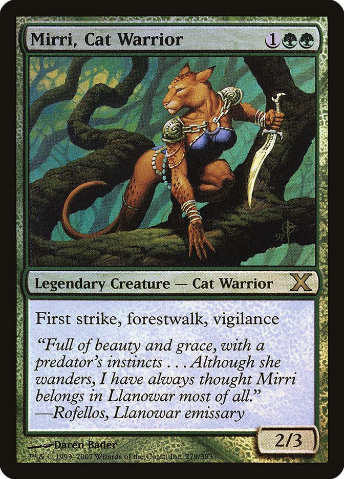 Mirri, Cat Warrior (Premium Foil) [Tenth Edition] | Arkham Games and Comics