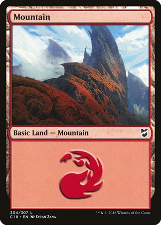 Mountain (304) [Commander 2018] | Arkham Games and Comics