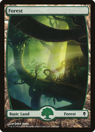 Forest (246) - Full Art [Zendikar] | Arkham Games and Comics