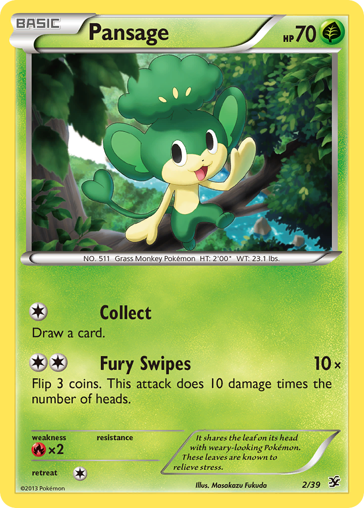 Pansage (2/39) [XY: Kalos Starter Set] | Arkham Games and Comics