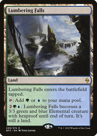 Lumbering Falls [Battle for Zendikar] | Arkham Games and Comics