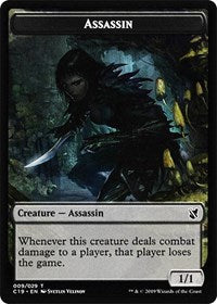 Assassin // Morph Double-sided Token [Commander 2019 Tokens] | Arkham Games and Comics