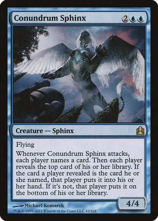 Conundrum Sphinx [Commander 2011] | Arkham Games and Comics