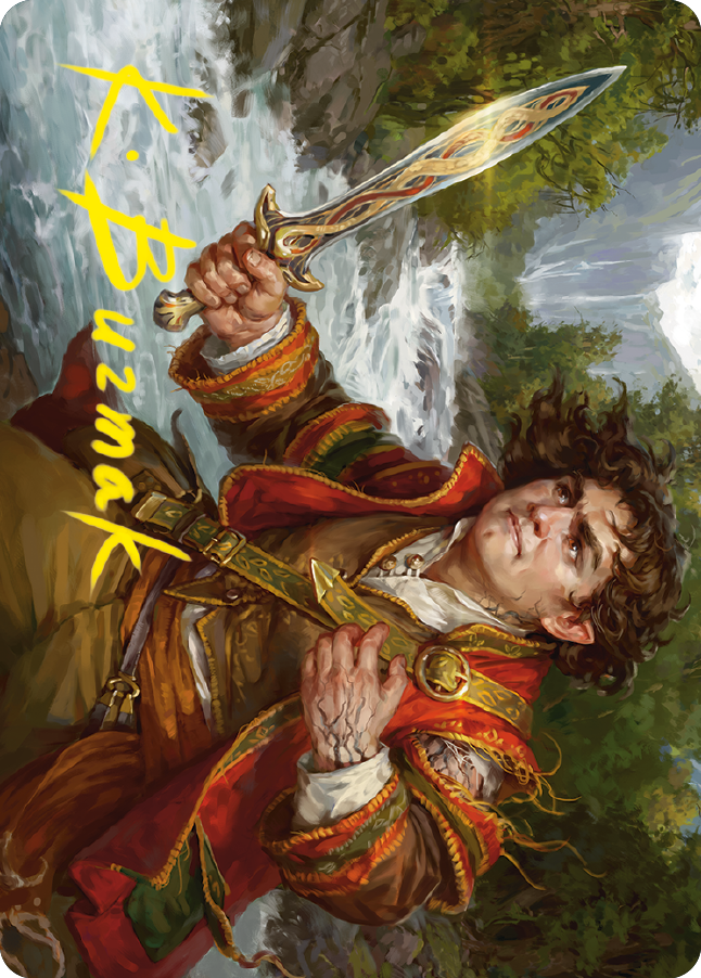 Frodo Baggins Art Card (16/81) (Gold-Stamped Signature) [The Lord of the Rings: Tales of Middle-earth Art Series] | Arkham Games and Comics