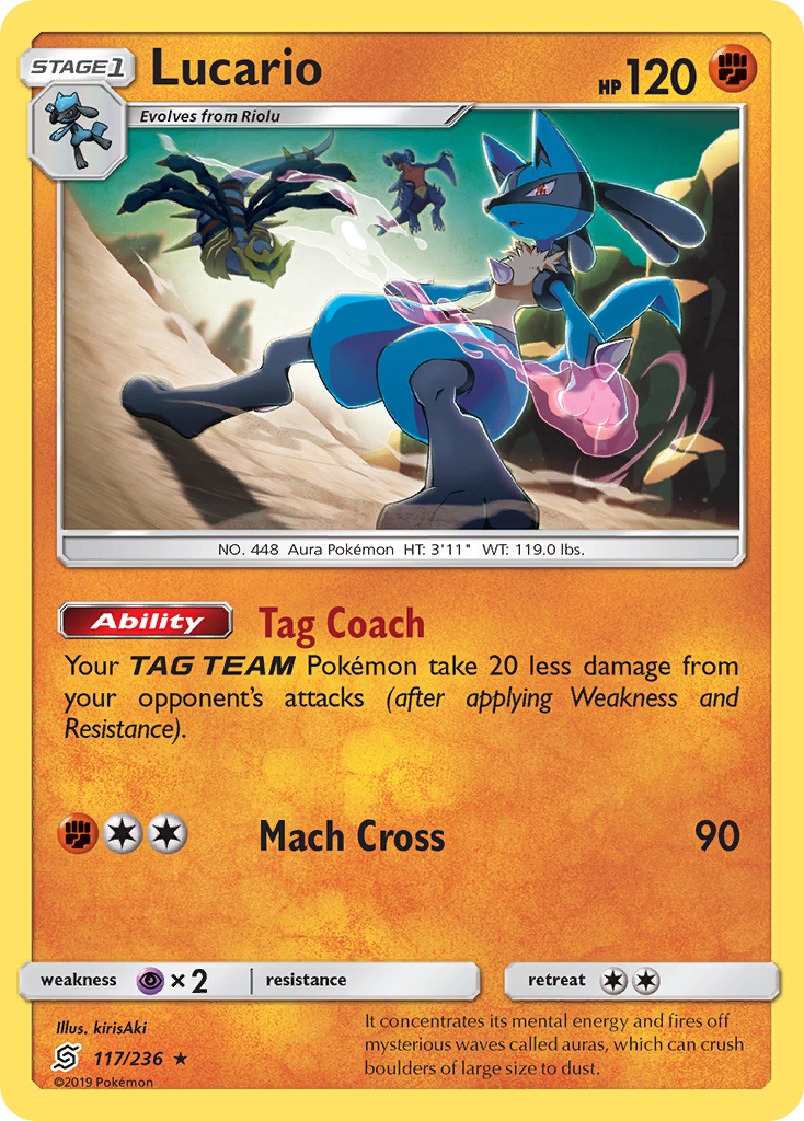 Lucario (117/236) [Sun & Moon: Unified Minds] | Arkham Games and Comics