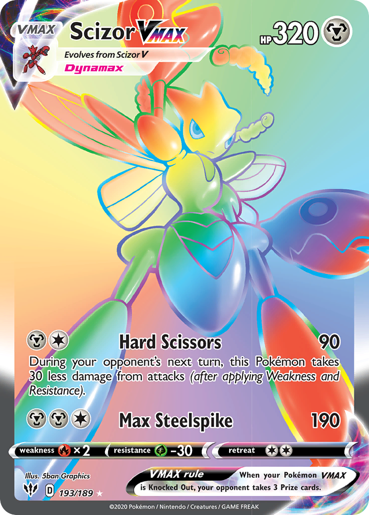 Scizor VMAX (193/189) [Sword & Shield: Darkness Ablaze] | Arkham Games and Comics