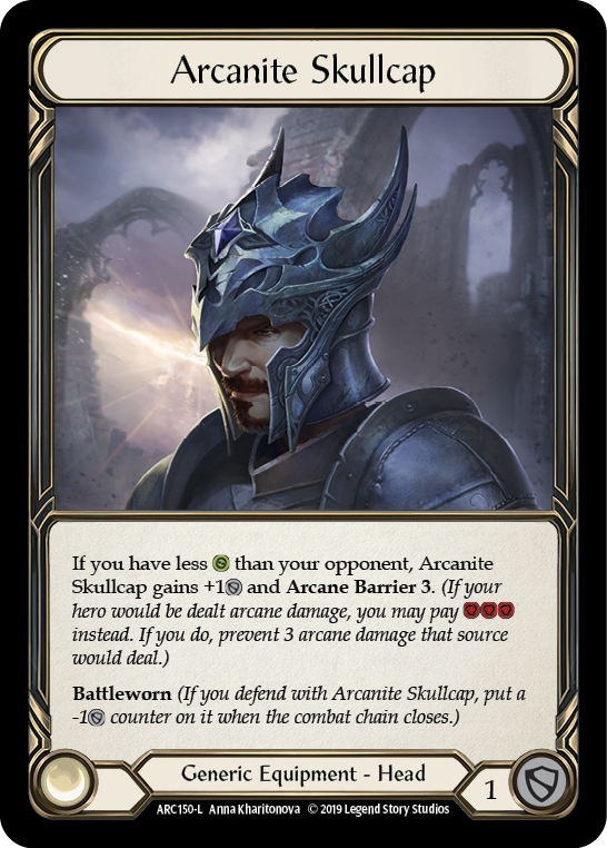 Arcanite Skullcap [ARC150-L] (Arcane Rising)  1st Edition Cold Foil | Arkham Games and Comics