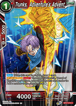 Trunks, Adventure's Advent (BT17-014) [Ultimate Squad] | Arkham Games and Comics