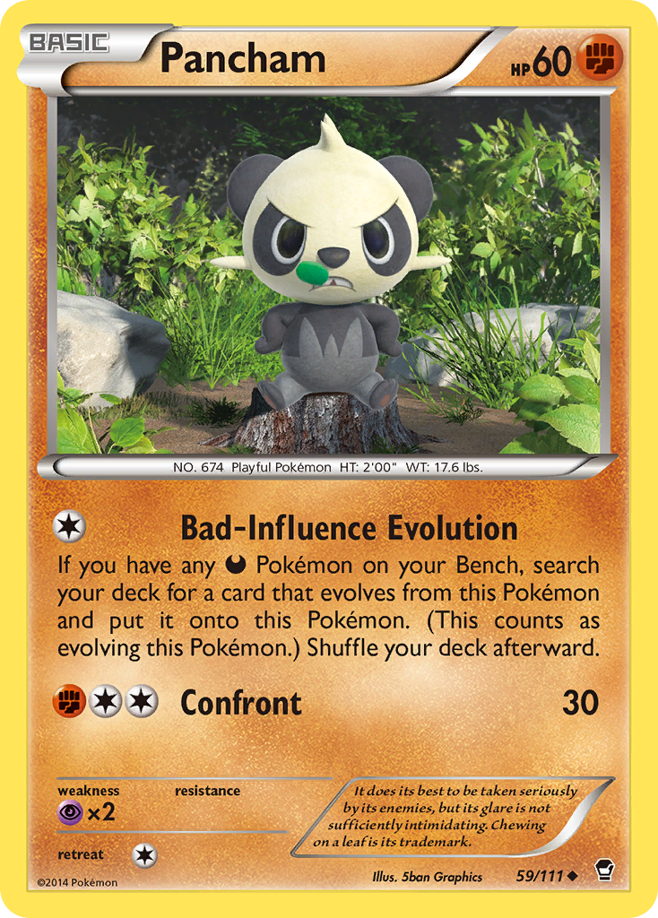 Pancham (59/111) [XY: Furious Fists] | Arkham Games and Comics