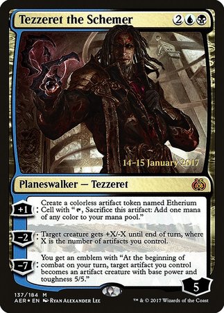 Tezzeret the Schemer [Aether Revolt Promos] | Arkham Games and Comics