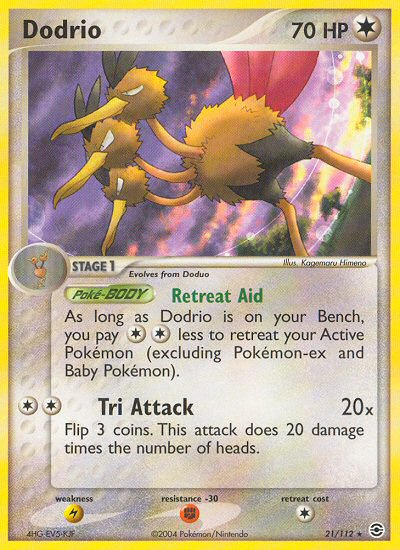 Dodrio (21/112) [EX: FireRed & LeafGreen] | Arkham Games and Comics