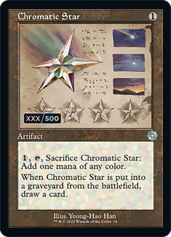 Chromatic Star (Retro Schematic) (Serial Numbered) [The Brothers' War Retro Artifacts] | Arkham Games and Comics