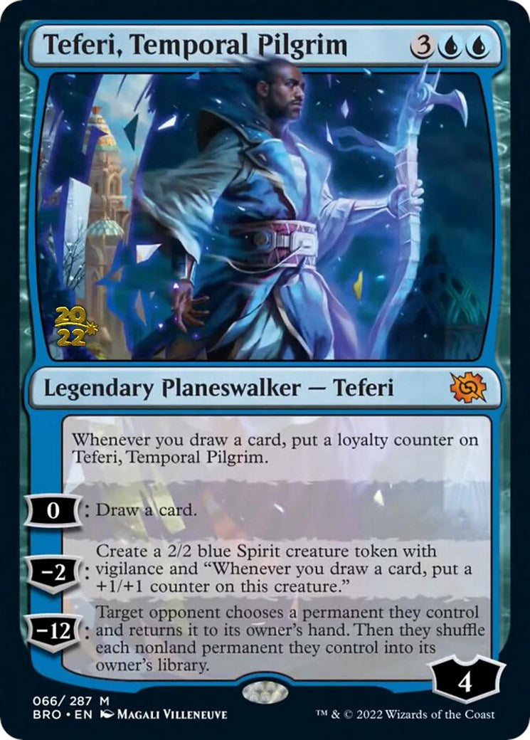 Teferi, Temporal Pilgrim [The Brothers' War: Prerelease Promos] | Arkham Games and Comics