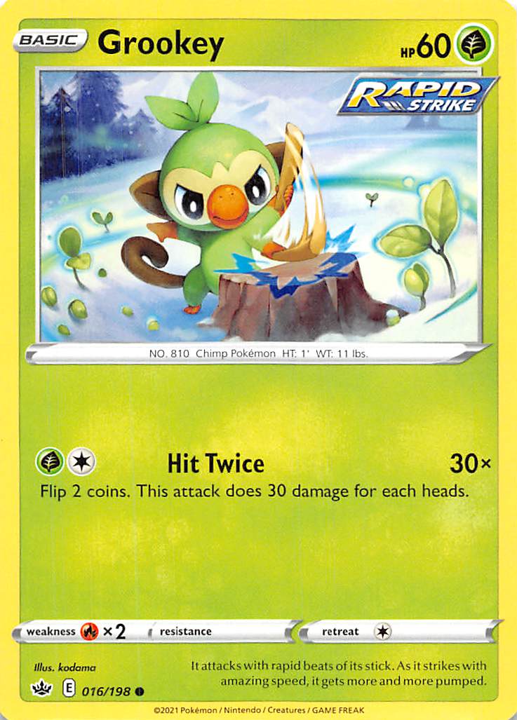 Grookey (016/198) [Sword & Shield: Chilling Reign] | Arkham Games and Comics