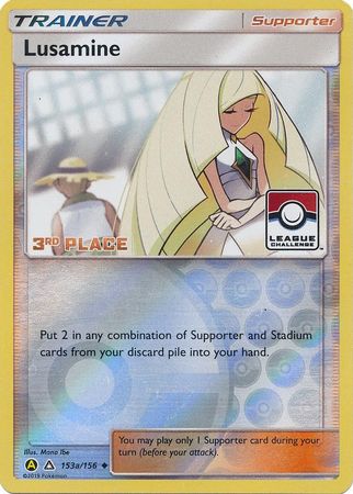 Lusamine (153a/156) (League Challenge Alt Art 3rd Place) [Sun & Moon: Ultra Prism] | Arkham Games and Comics