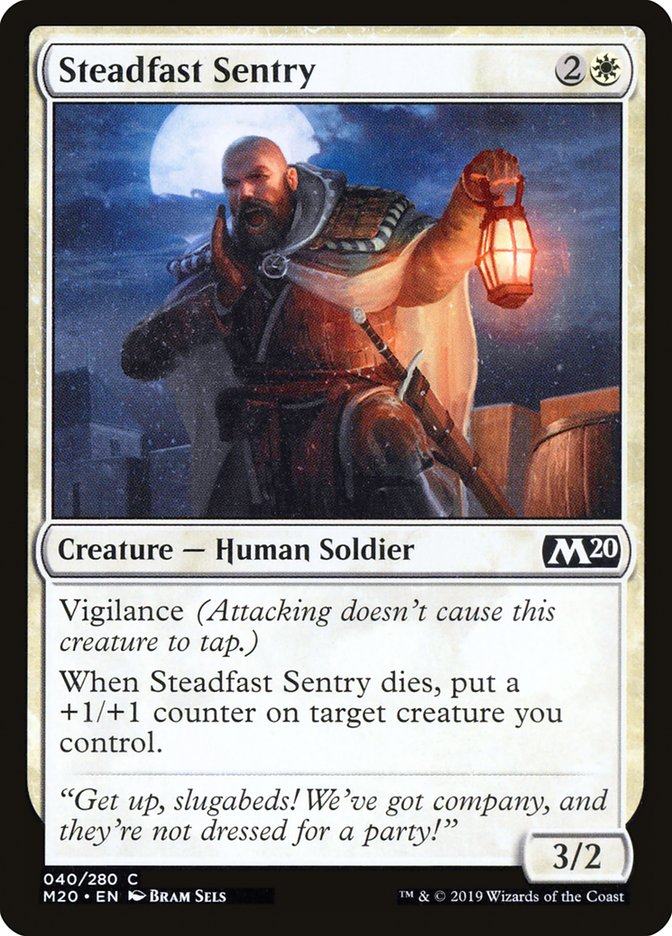 Steadfast Sentry [Core Set 2020] | Arkham Games and Comics